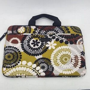 Vera Bradley Laptop Bag Floral Computer Tote Briefcase Shoulder Bag 16x11